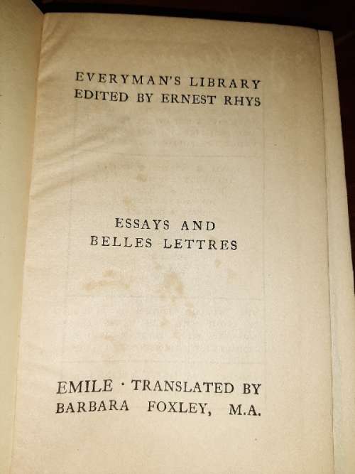 Emile or Education by 3.3 Rousseau