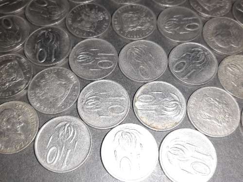 36 x 10c coins