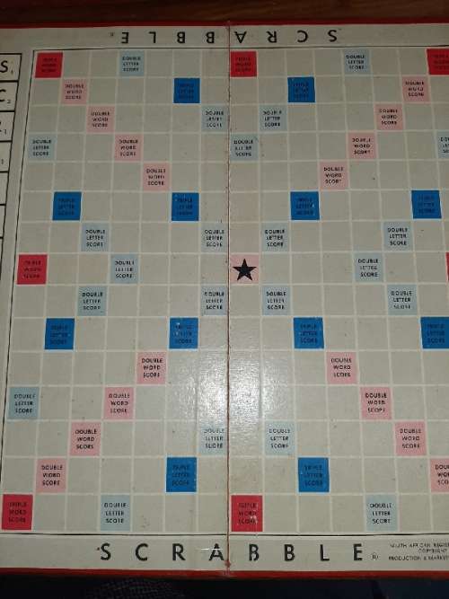 Vintage Scrabble with wooden tiles - Manufactured in South Africa