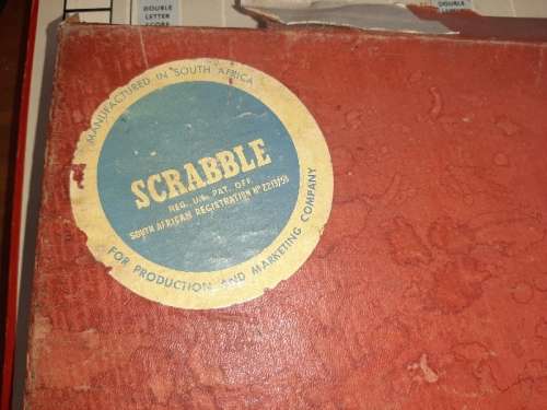 Vintage Scrabble with wooden tiles - Manufactured in South Africa