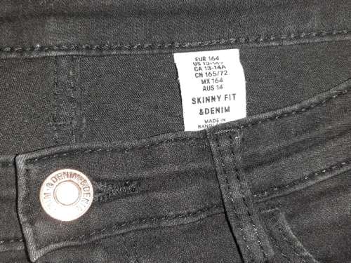 Skinny Black Jeans - Age 13-14 Years