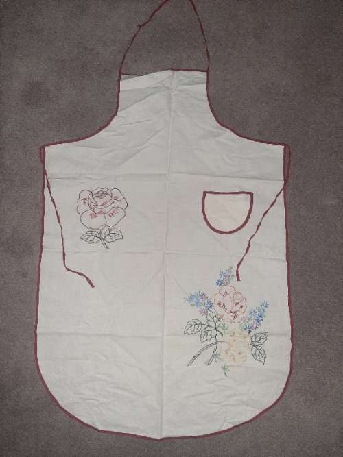 Beautiful Vintage Embroidered Apron