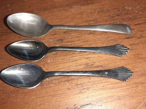 3 x Small Spoons - Salt Spoons