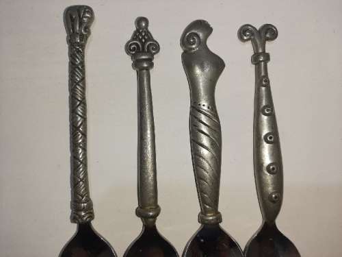 4 x Carrol Boyes Functional Art Teaspoons