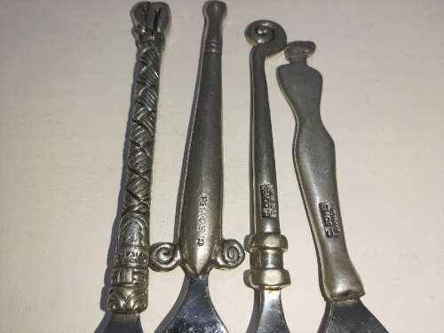 4 x Carrol Boyes Functional Art Cake Forks