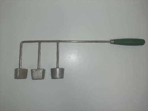 Vintage Snackle with Green Wooden Handle