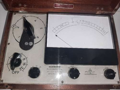 Vintage Hubbard Electrometer - Scientology Meter - In Wooden Box - Interesting Find!!!!