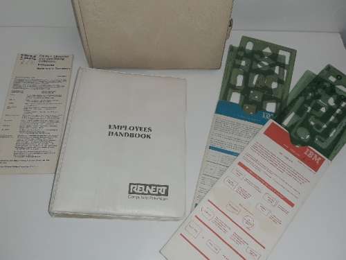 Vintage IBM Document, Templates, etc.
