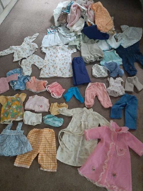 Large Lot of Vintage Doll Clothes - Various sizes - See pictures