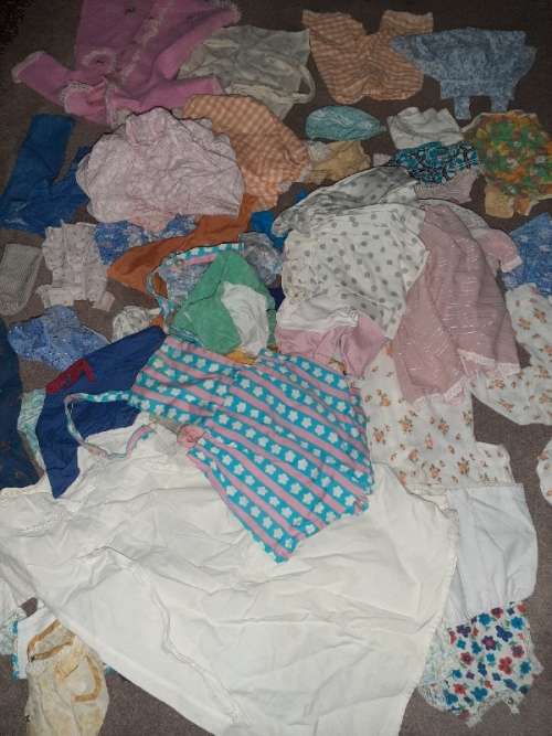Large Lot of Vintage Doll Clothes - Various sizes - See pictures