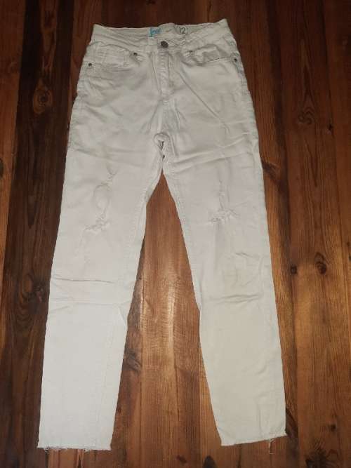 White Cotton On Distressed Look Jeans - Age 12 Years