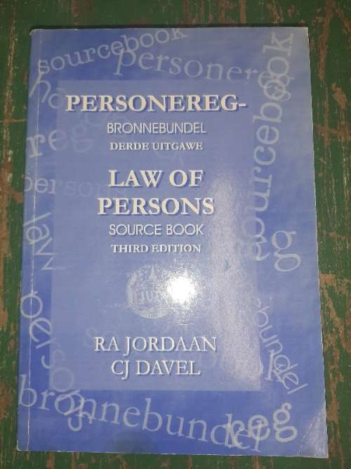 Personereg - Bronnebundel - 3de Uitgawe - Law of Persons Source Book - 3rd Edition