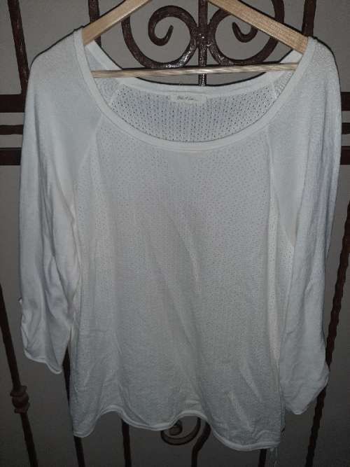 Beautiful White Old Khaki Top - Size XL