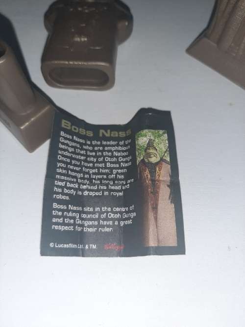 3 x Original Star Wars Episode 1 Kellogg's Cereal Collectibles