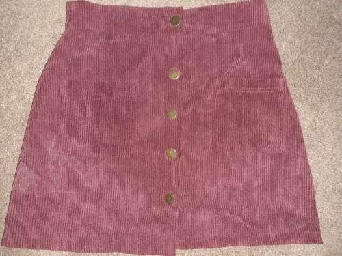 Maroon Corduroy skirt - Age 11-12