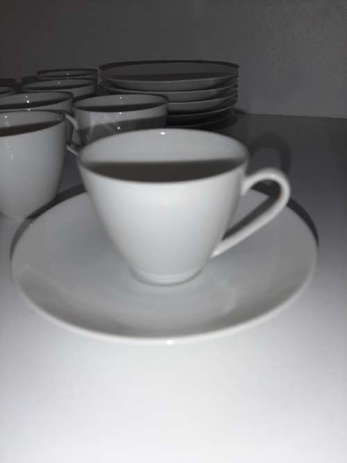 Arzborg Germany - 7 x Miniature Cups and Saucers