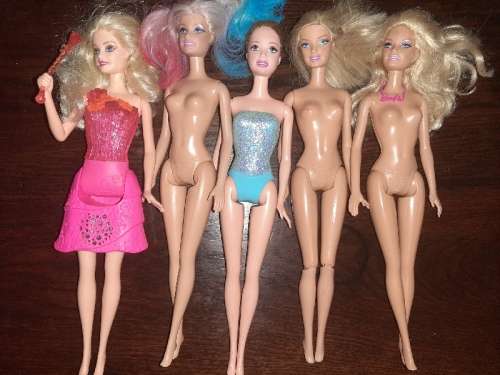 5 x Mattel Barbie Dolls