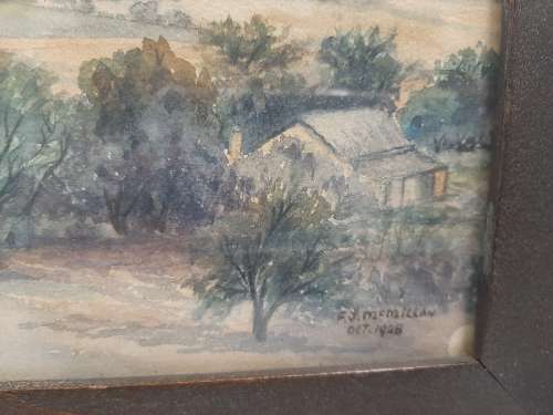Vintage Painting - F.J. McMillan - Oct 1928