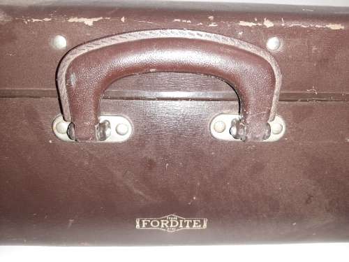 Large Vintage Fordite Suitcase - Old Suitcase