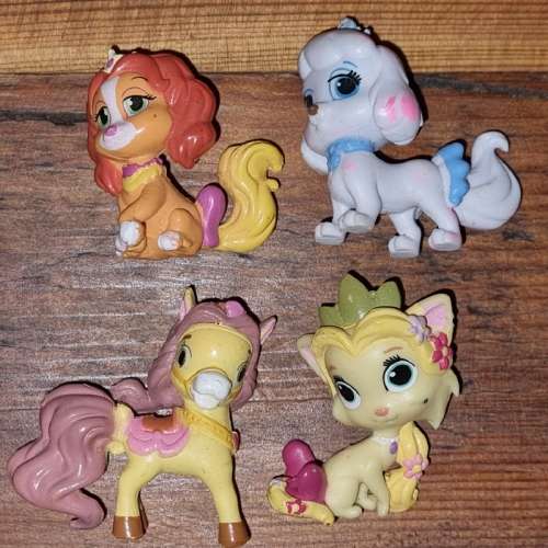 4 x Disney Princess Place Pets - 4cm