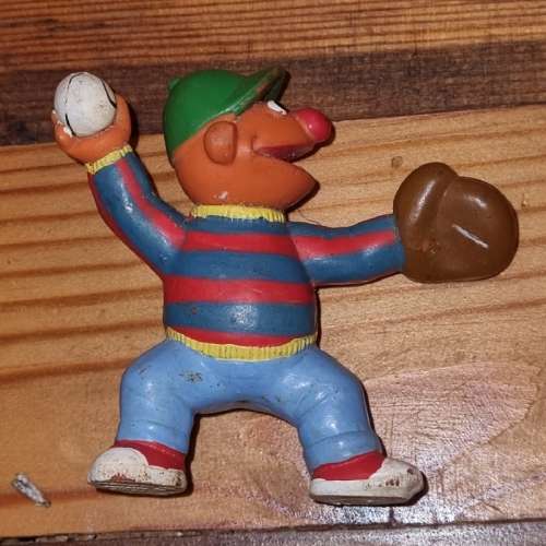 Vintage Sesame Street Ernie Baseball Pitcher