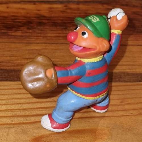 Vintage Sesame Street Ernie Baseball Pitcher