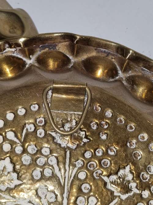 Set of 3 Beautiful Brass Wall plates - Diameter - 21cm each