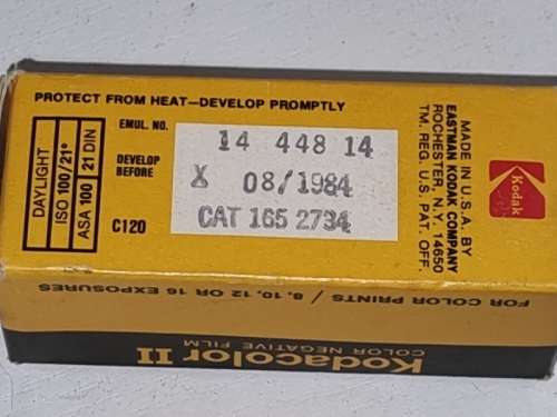 Vintage Kodacolor II Color Negative Film - Unopened