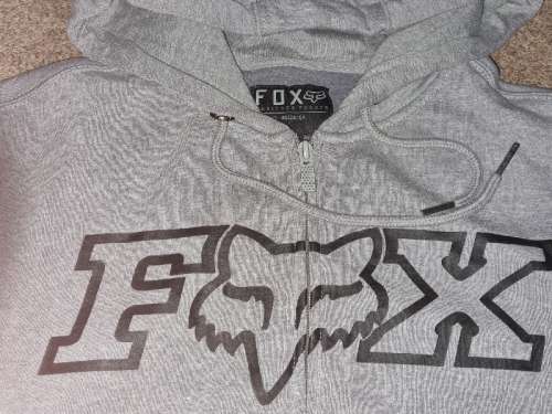 Fox Hoodie / Zip up hoodie - Size S
