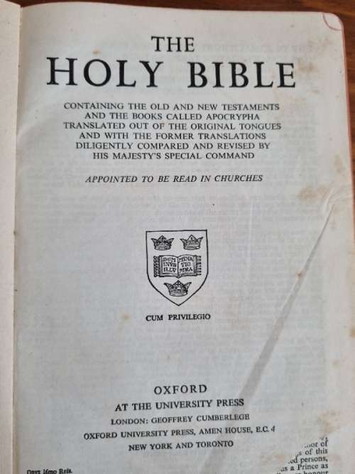 Holy Bible - Apocrypha