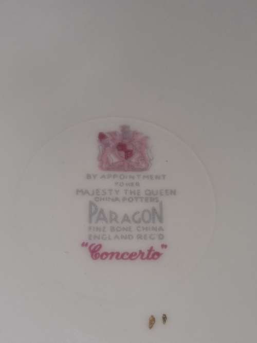 Paragon Fine Bone China Trio - Concerto - By appointment to her Majesty the Queen