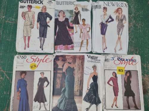 6 x Formal Dress Clothing Patterns