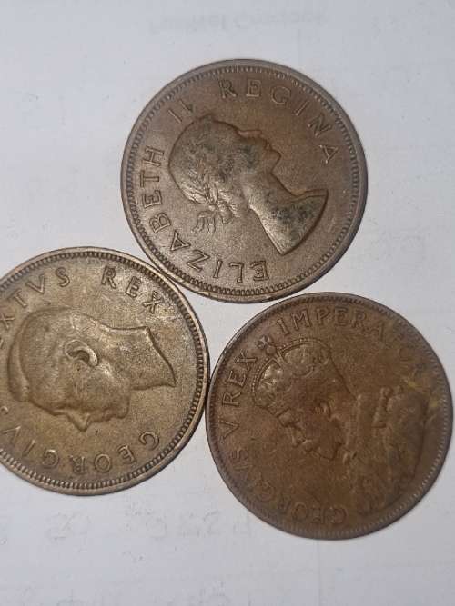3 x 1D  Penny - 1936, 1048, 1959