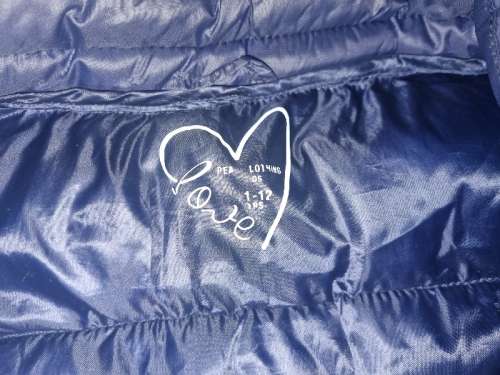 Beautiful Navy Puffy Sleeveless Jacket - 11-12 Years