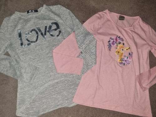 2 x Long Sleeve Tops - Size 13-14 Years