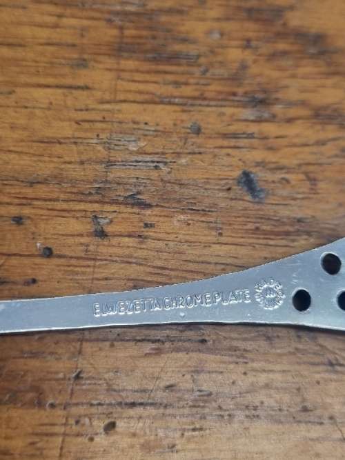 4 x Elwezetta Teaspoons - Chrome Plate