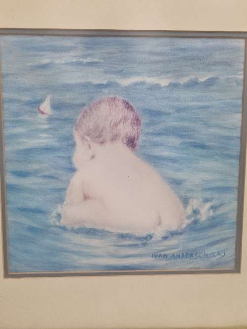 Large Ivan Anderson Print - Framed - Baby