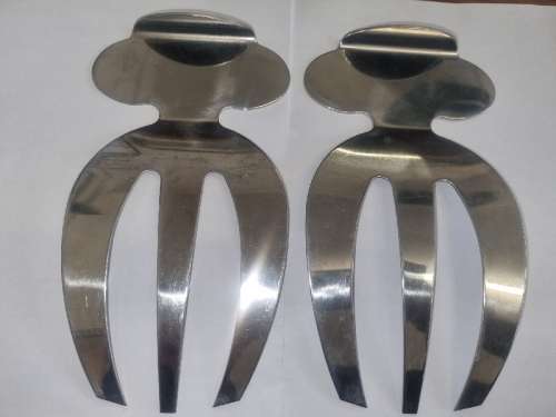 Pair of Stainless Steel Salad Servers / Salad Hands