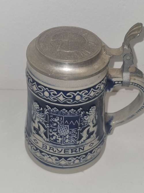 Bayern Beer Stein with BMW Logo on lid