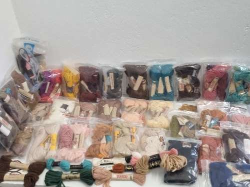 Large Lot Tapestry Wool - Pure Wool - DMC, Patons, Parley, etc.