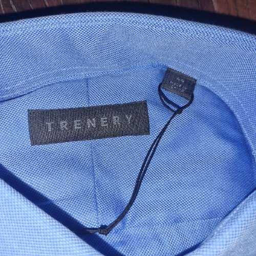 Trenery Blue Long Sleeve Shirt - Size 44 - New