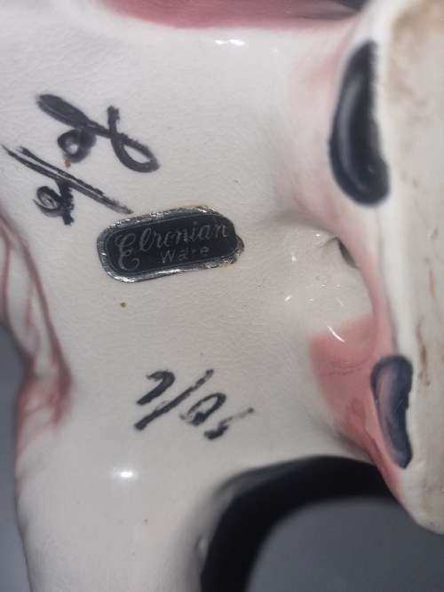 Vintage Elephant shaped vase - Elronian Ware