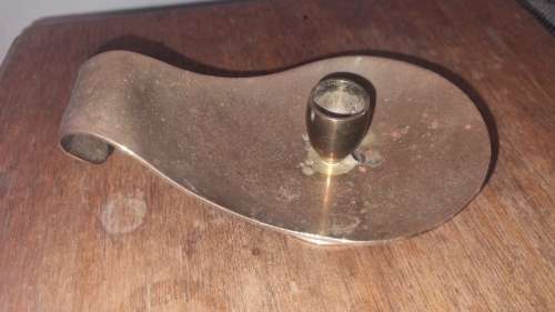Vintage Solid Brass Candle Holder