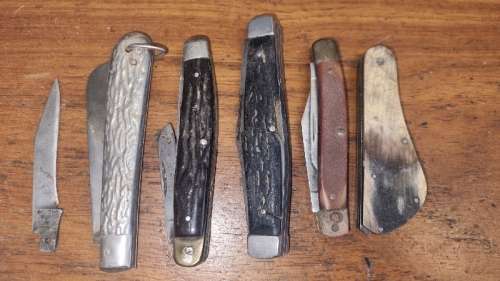 5 x Vintage Pocket Knives - For parts or restoration