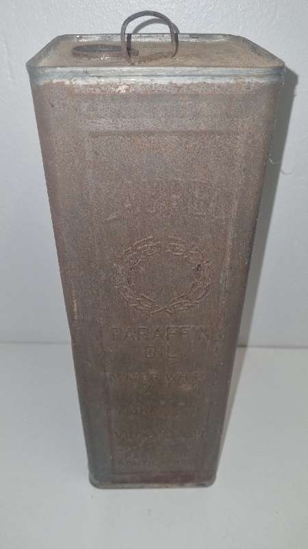 Vintage Laurel Paraffin Oil Tin - HMP Gallon - Packed in South Africa - Rare Find!!!