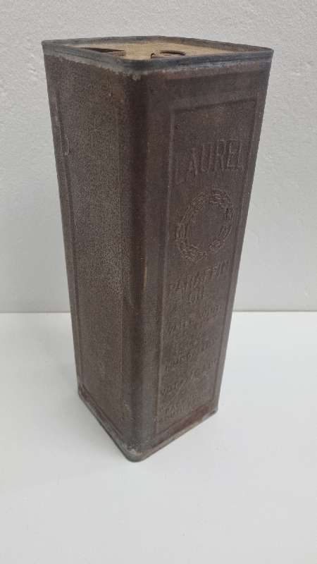 Vintage Laurel Paraffin Oil Tin - HMP Gallon - Packed in South Africa - Rare Find!!!