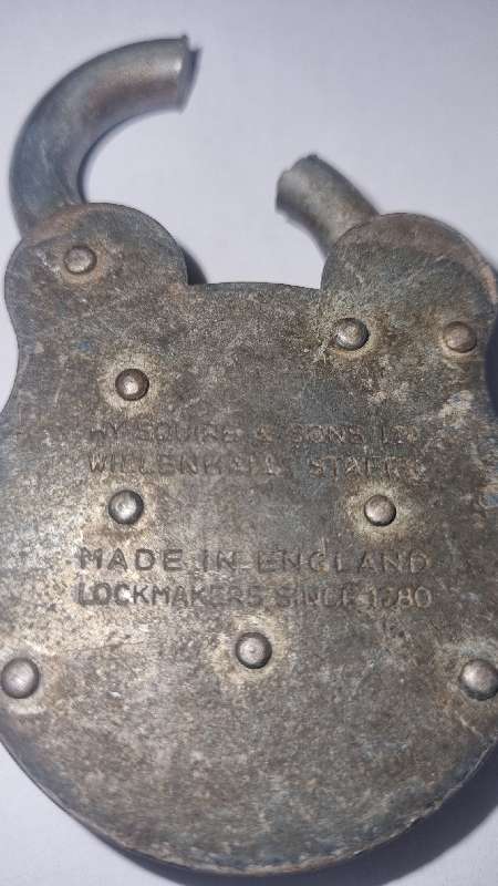Vintage Squire Old English Lock - Made in England - See pictures and description