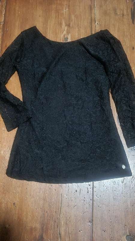 Black Guess Lace Top - Size S