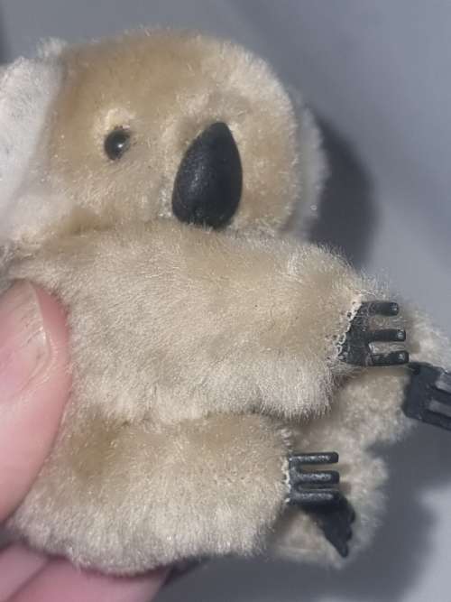 Vintage 1980s Koala Bear Clip on Toy