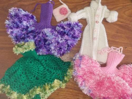 Knitted Barbie Doll Clothes